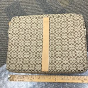 Coach Laptop Case Signature Jacquard
